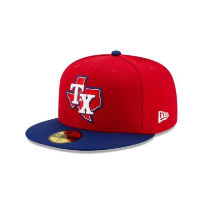 Texas Rangers Gorra | New Era MLB Authentic Collection Alt 3 59fifty Fitted Cap Mexico - Rojos